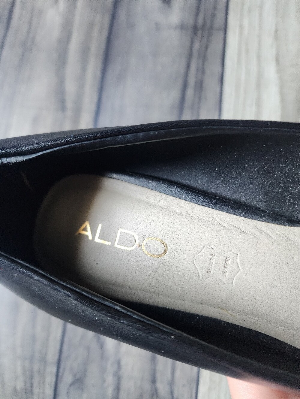 ALDO Black Pointed Toe Pumps - Classic Women's Dress Heels Size 8.5 - Picture 4 of 10